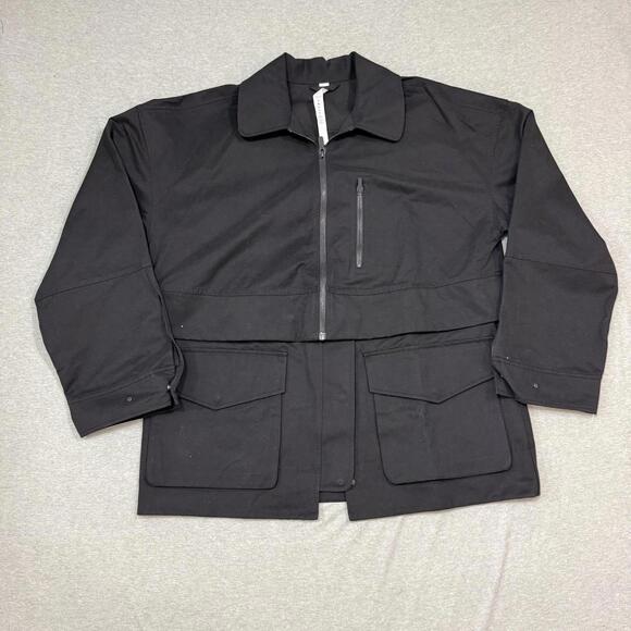 Jackets & Blazers - Lululemon Glyde 2-in-1 Adaptable Jacket Womens Medium Black Cargo Utility 2023